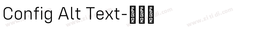 Config Alt Text字体转换